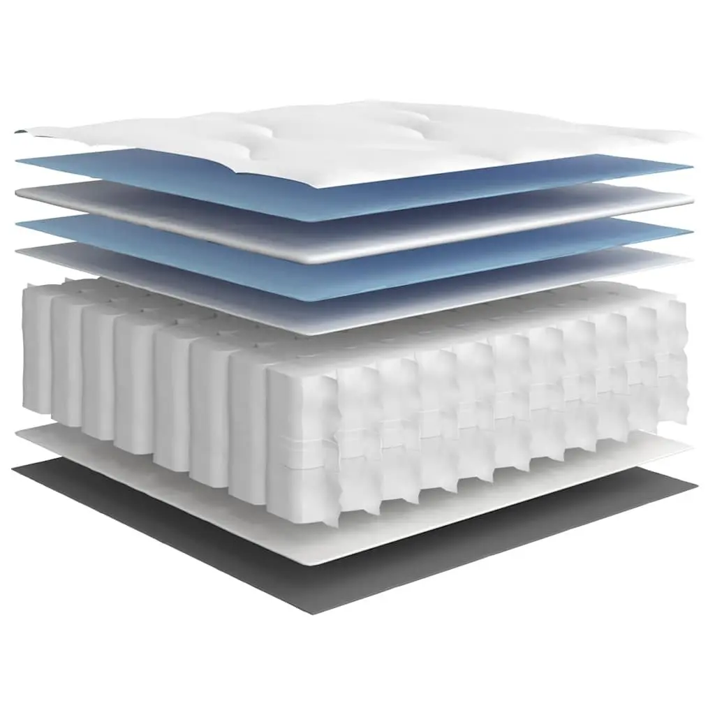 Pocket Spring Mattress King Single 107x203 cm Medium Firmness Fabric Cover White