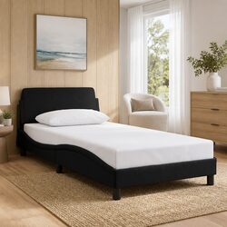 Elevate Your Bedroom with a Modern Black Velvet Bed Frame
