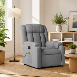 Transform Your Living Space with this Light Grey Recliner Chair