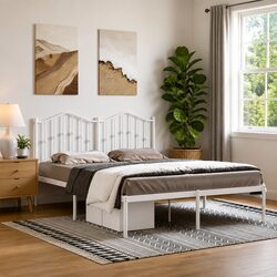 Elegant White Bed Frame to Enhance Your Bedroom