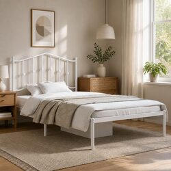 Enhance Your Bedroom with a 135x190cm Metal Bed Frame