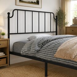 Enhance Your Bedroom with a Black Metal Headboard
