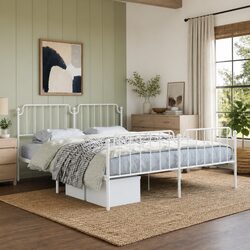 Elegant King Size Metal Bed Frame Enhancing Your Bedroom