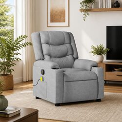Comfortable Grey Massage Recliner Chair with Vibration