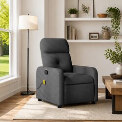 Enhance Your Space with a Comfortable Grey Fabric Recliner
