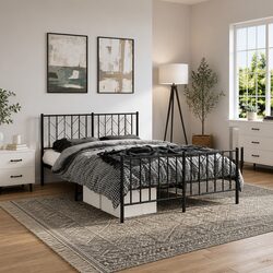 Elegant 150x200 cm Metal Bed Frame Enhancing Your Bedroom