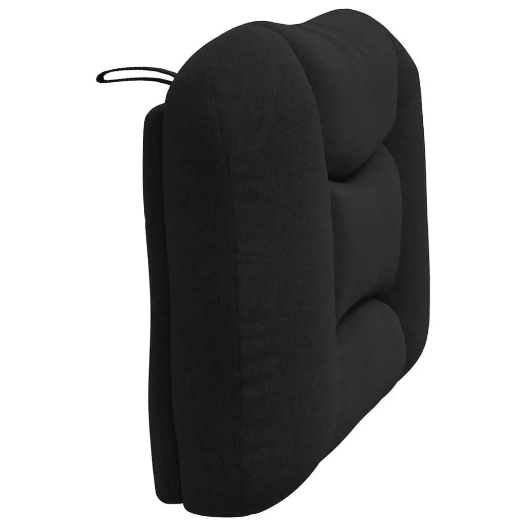 Headboard Cushion 90 cm Black Fabric Wall Mounted Bed Pillow Back Support
