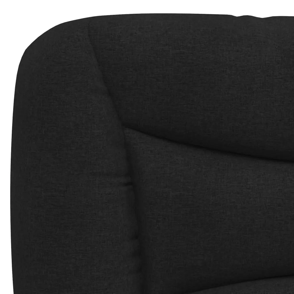 Headboard Cushion 90 cm Black Fabric Wall Mounted Bed Pillow Back Support