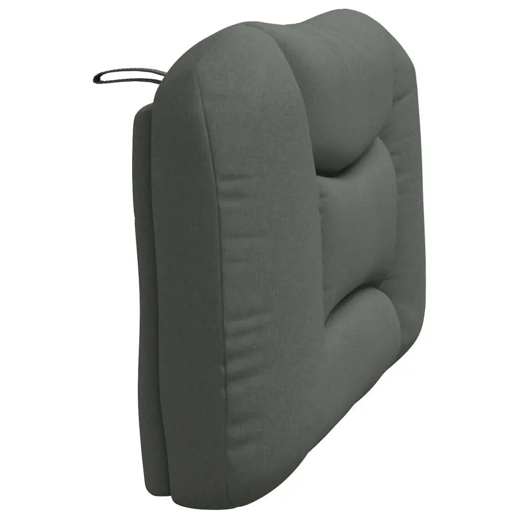 Headboard Cushion King Single Bed 107cm Upholstered Wall Mount Grey Fabric