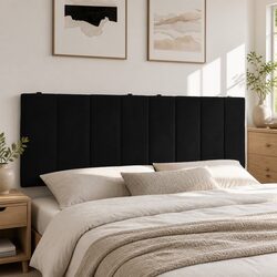 Transform Your Bedroom with a Black Velvet Headboard Cushion