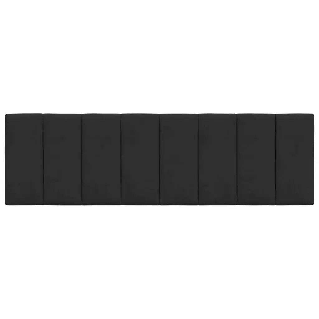 Headboard Cushion Queen Black Velvet Wall Mounted Bed Pillow Upholstered Support