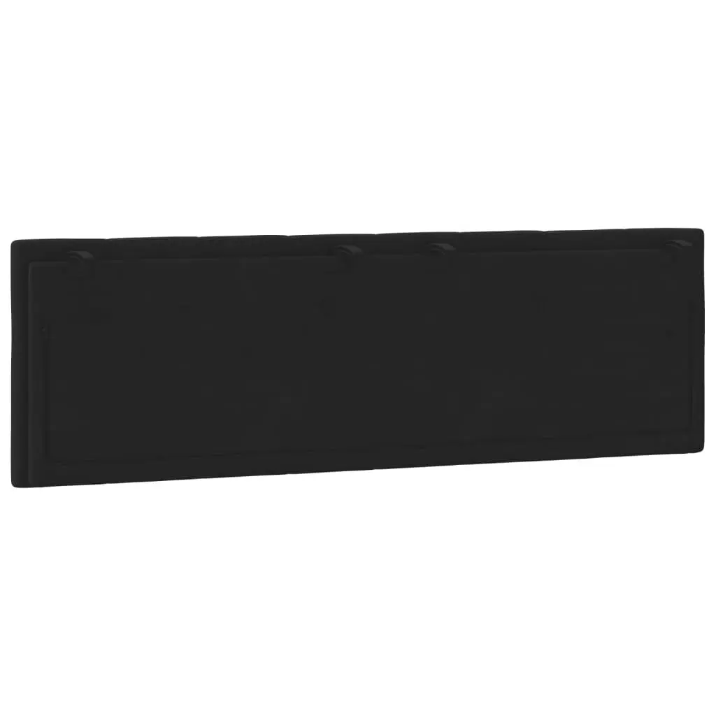 Headboard Cushion Queen Black Velvet Wall Mounted Bed Pillow Upholstered Support