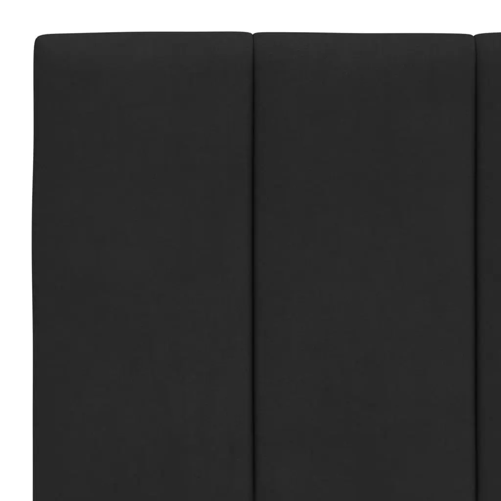 Headboard Cushion 107cm Black Velvet Soft Support for Bedroom Wall or Bed Frame