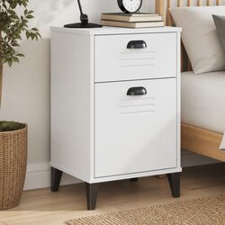 White Bedside Storage Cabinet for a Chic Space
