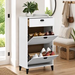 Organise Your Footwear with This Stylish White Shoe Cabinet