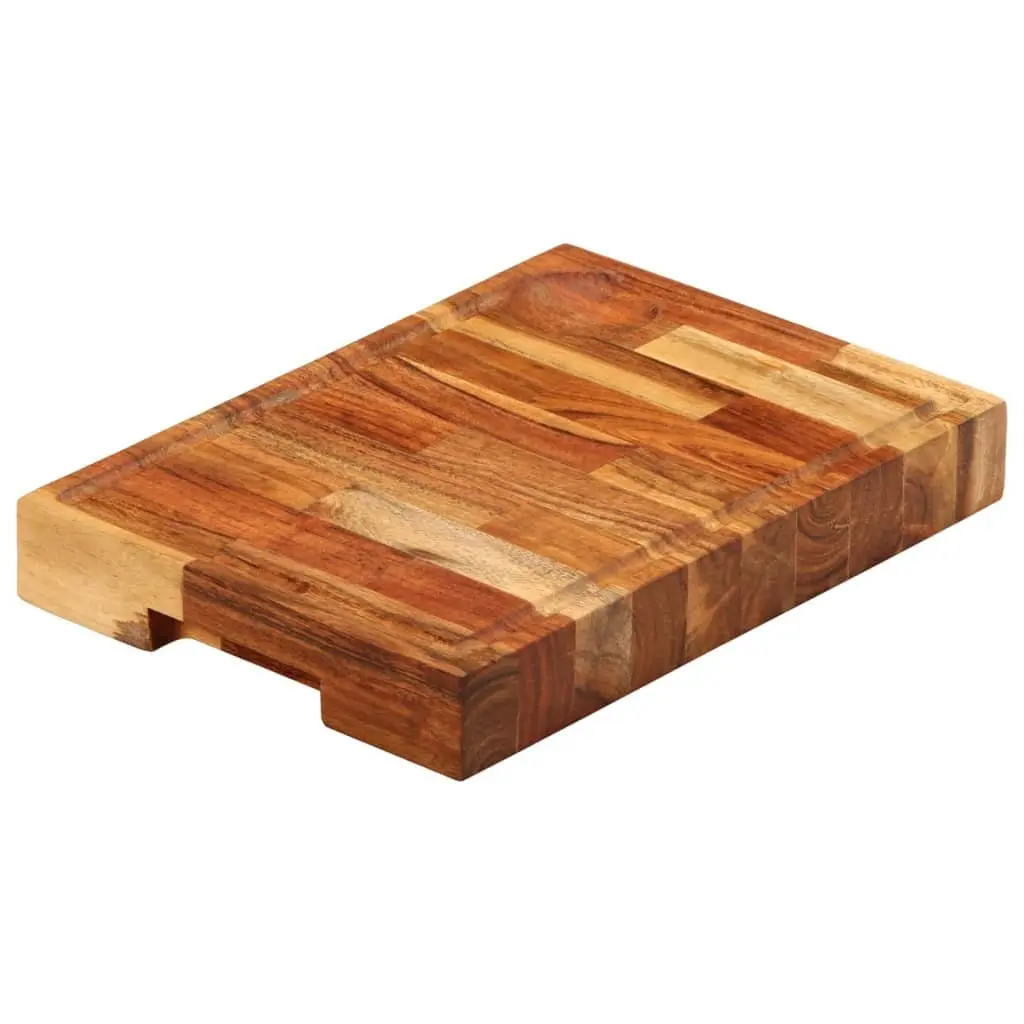 Solid Wood Chopping Board 30x21x4 cm Kitchen Cutting Serving Acacia Natural
