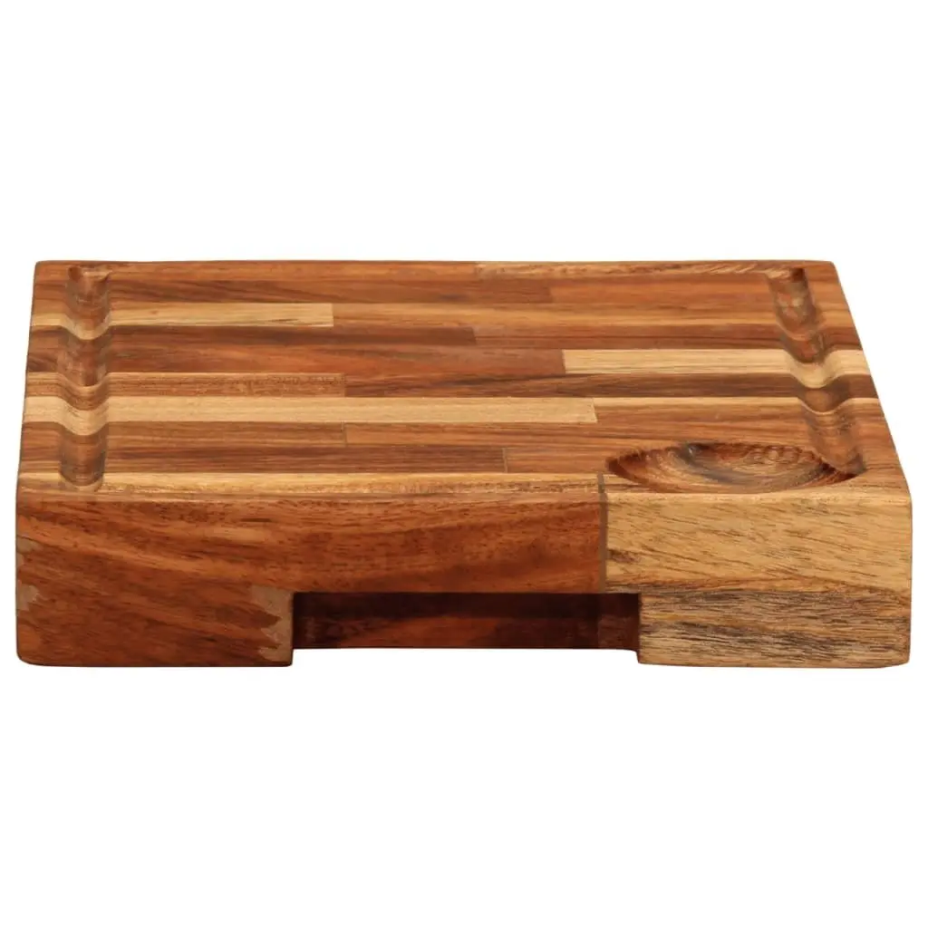 Solid Wood Chopping Board 30x21x4 cm Kitchen Cutting Serving Acacia Natural