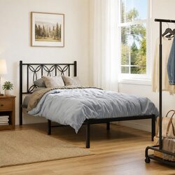 Elegant Black Metal Bed Frame Enhancing Your Bedroom Space