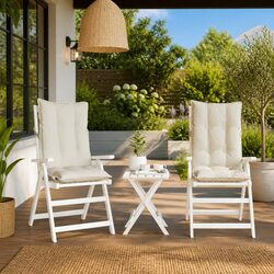 Enhance Your Space with Highback Chair Cushions 2 pcs Cream