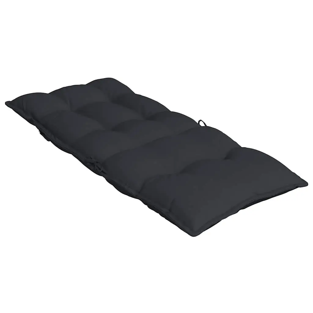 Highback Chair Cushions 4 Pack Black Oxford Fabric Outdoor Garden Patio Seat Pad