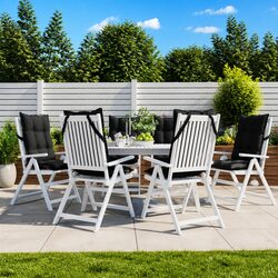 Elevate Your Space with Black Highback Chair Cushions Set