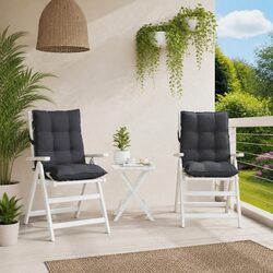 Outdoor Chair Cushions 2 pcs in Anthracite for Comfort
