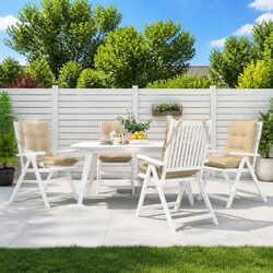 Comfortable Lowback Chair Cushions 4 pcs for Your Patio
