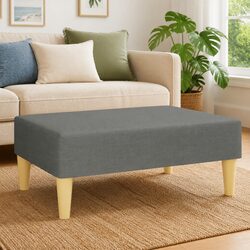 Dark Grey Fabric Footrest for Enhanced Relaxation