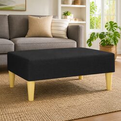 Black Ottoman Footstool to Enhance Your Space