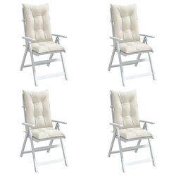 Stylish Outdoor Garden Highback Chair Cushions 4pcs