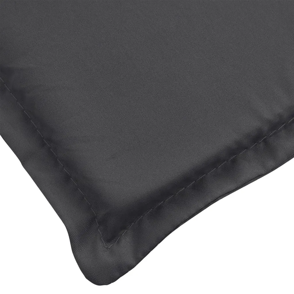 Highback Chair Cushions Set 4 Piece Anthracite Outdoor Garden Patio Seat Pad