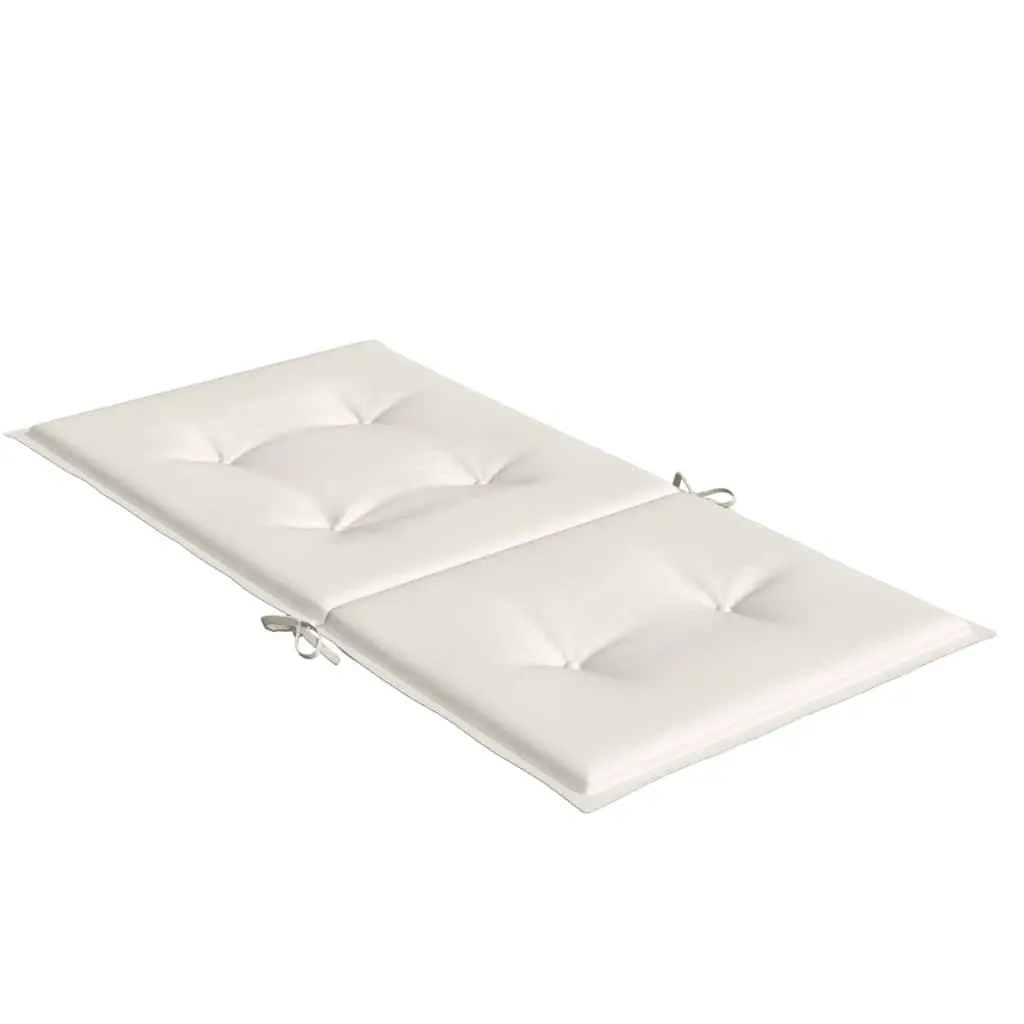 Lowback Chair Cushions Cream 6 Pieces Outdoor Patio Garden Furniture Seat Pads