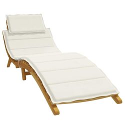Enhance Your Outdoor Space with This Cream Sun Lounger Cushion