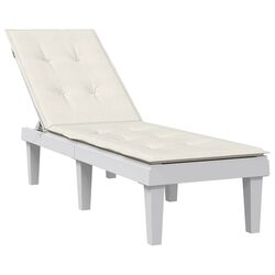 Enhance Your Patio with Cream Foam Deck Chair Cushion