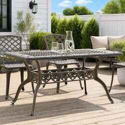 Stylish Outdoor Garden Table Enhancing Your Living Space 150x90x72cm