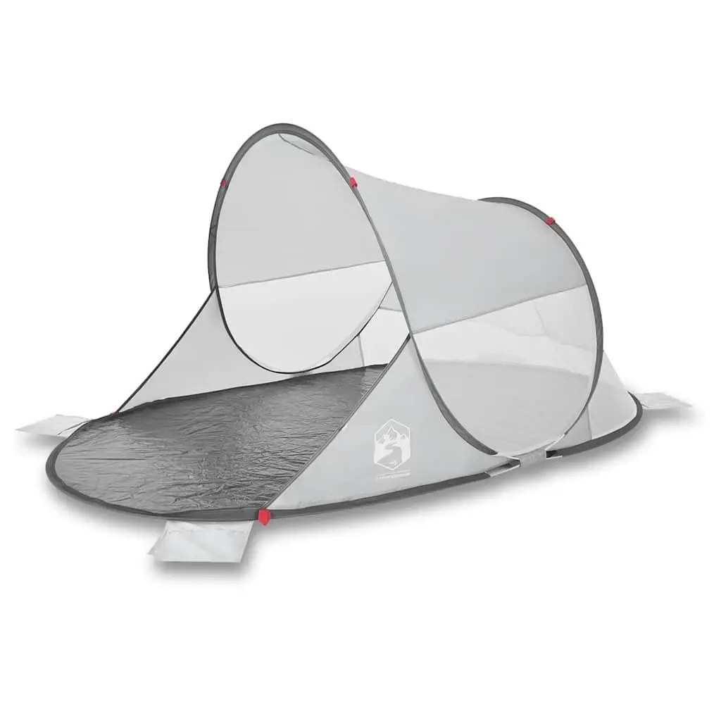 Pop-up Beach Tent Grey Waterproof Portable Outdoor Shelter Lightweight Instant Setup