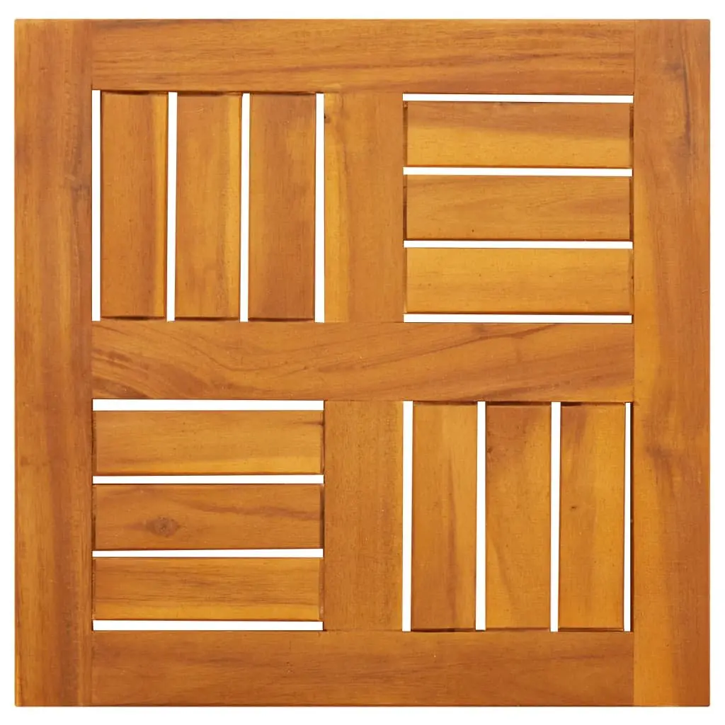 Square Table Top 40x40x2cm Solid Acacia Wood Replacement for Dining Garden Furniture