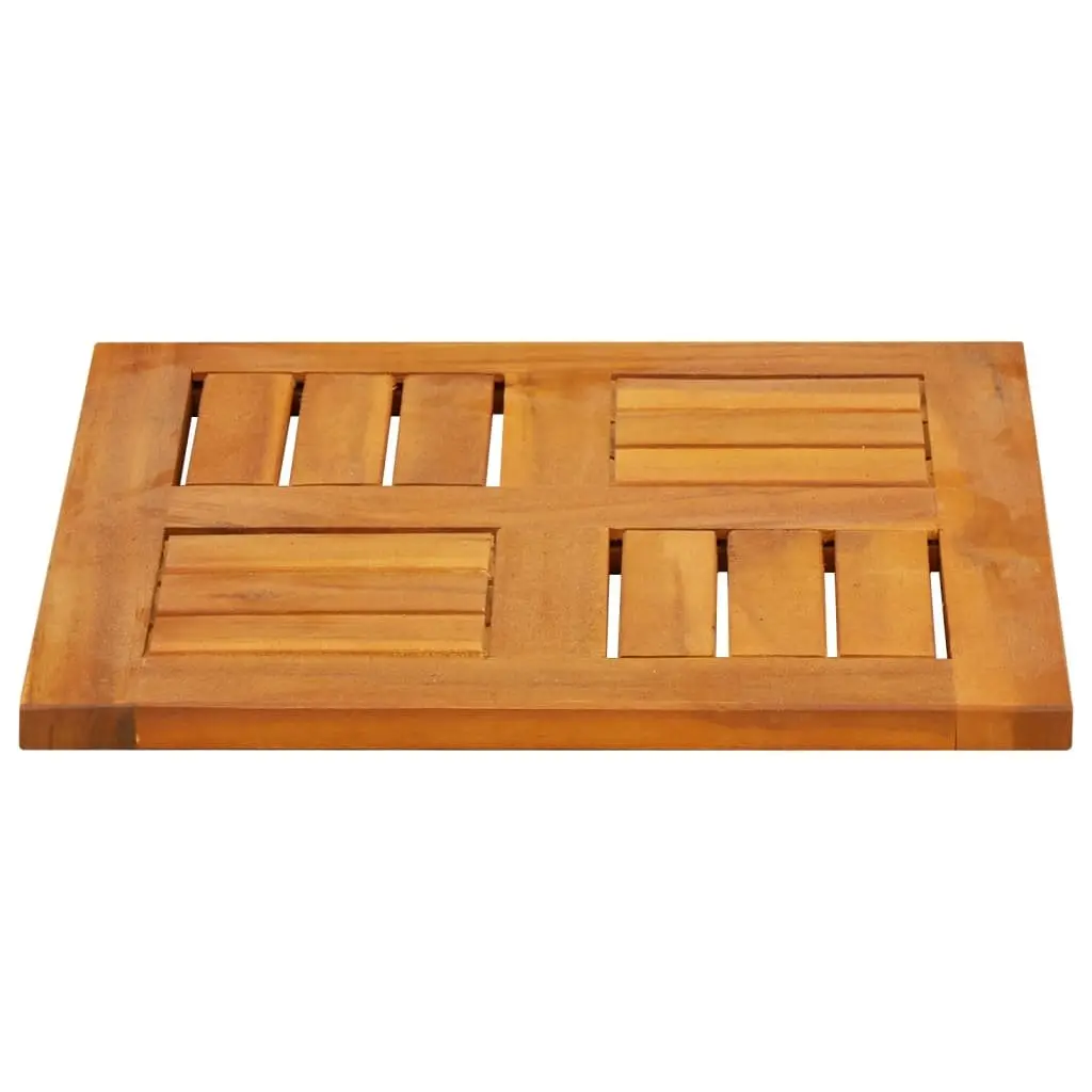 Square Table Top 40x40x2cm Solid Acacia Wood Replacement for Dining Garden Furniture