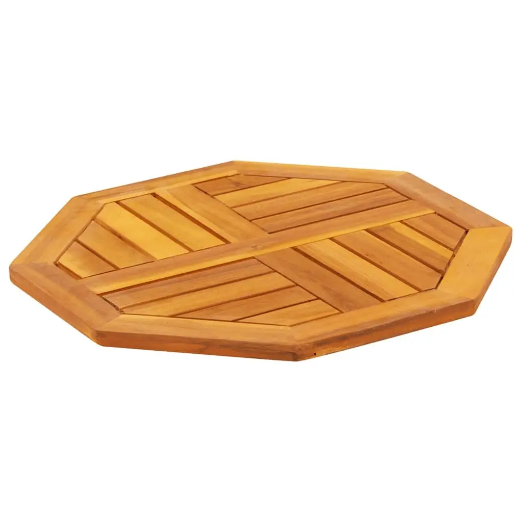 Octagonal Wooden Table Top 50x50x2 cm Brown Solid Acacia Wood Garden Dining Furniture Replacement