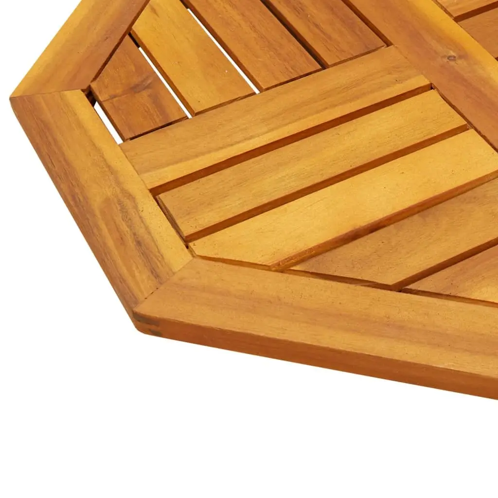 Octagonal Wooden Table Top 50x50x2 cm Brown Solid Acacia Wood Garden Dining Furniture Replacement