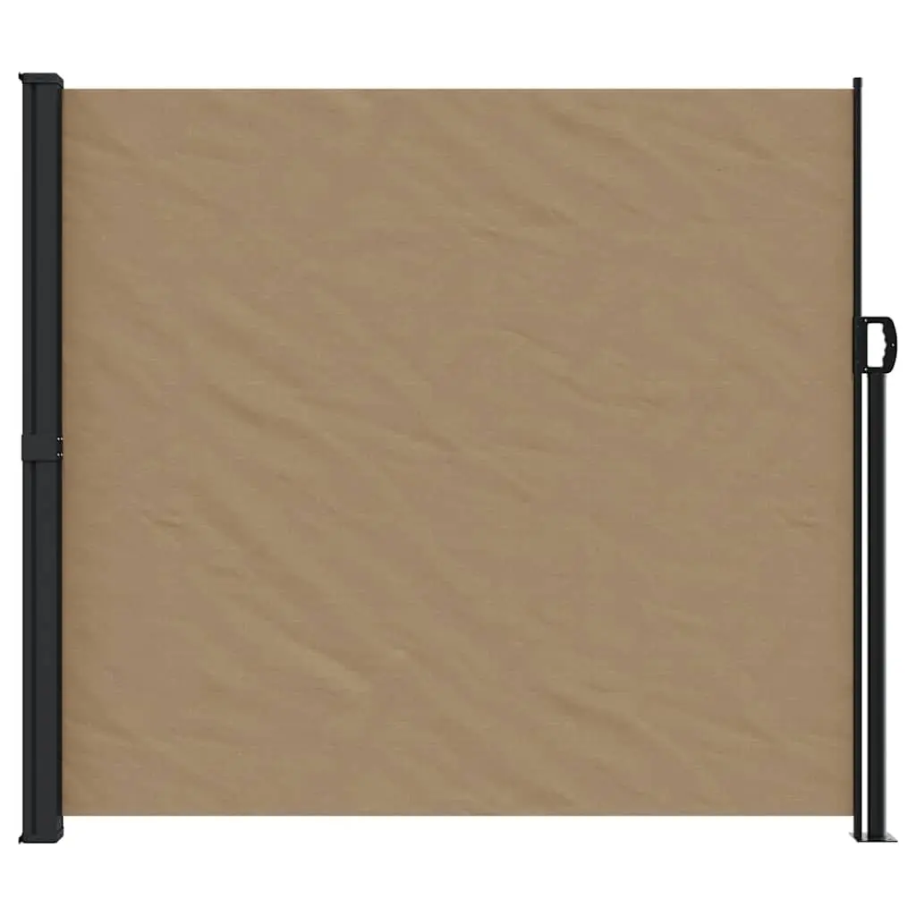 Retractable Side Awning 180x300cm Taupe Garden Privacy Screen