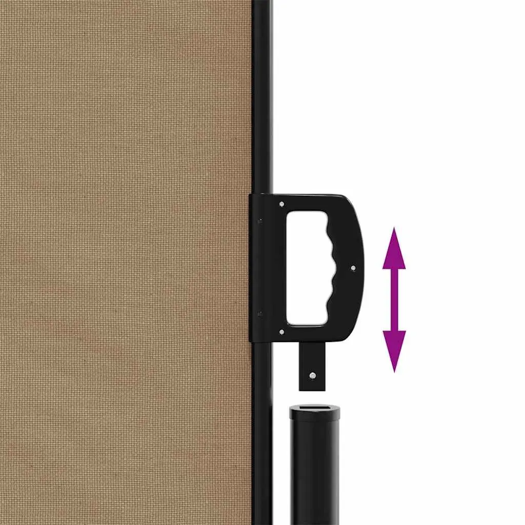 Retractable Side Awning 180x300cm Taupe Garden Privacy Screen