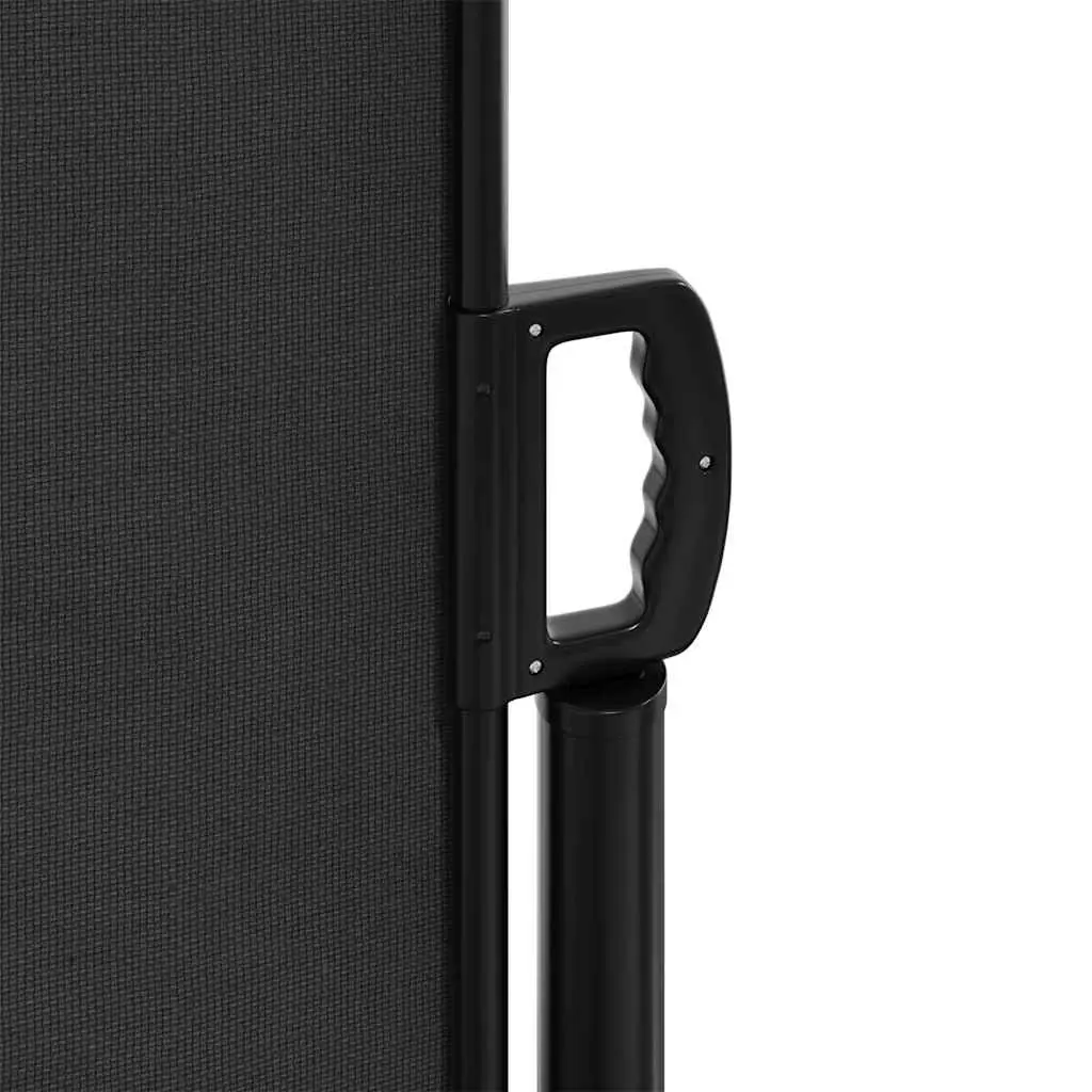 Retractable Side Awning 200x300cm Black Outdoor Garden Privacy Screen