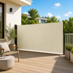 Cream Retractable Awning