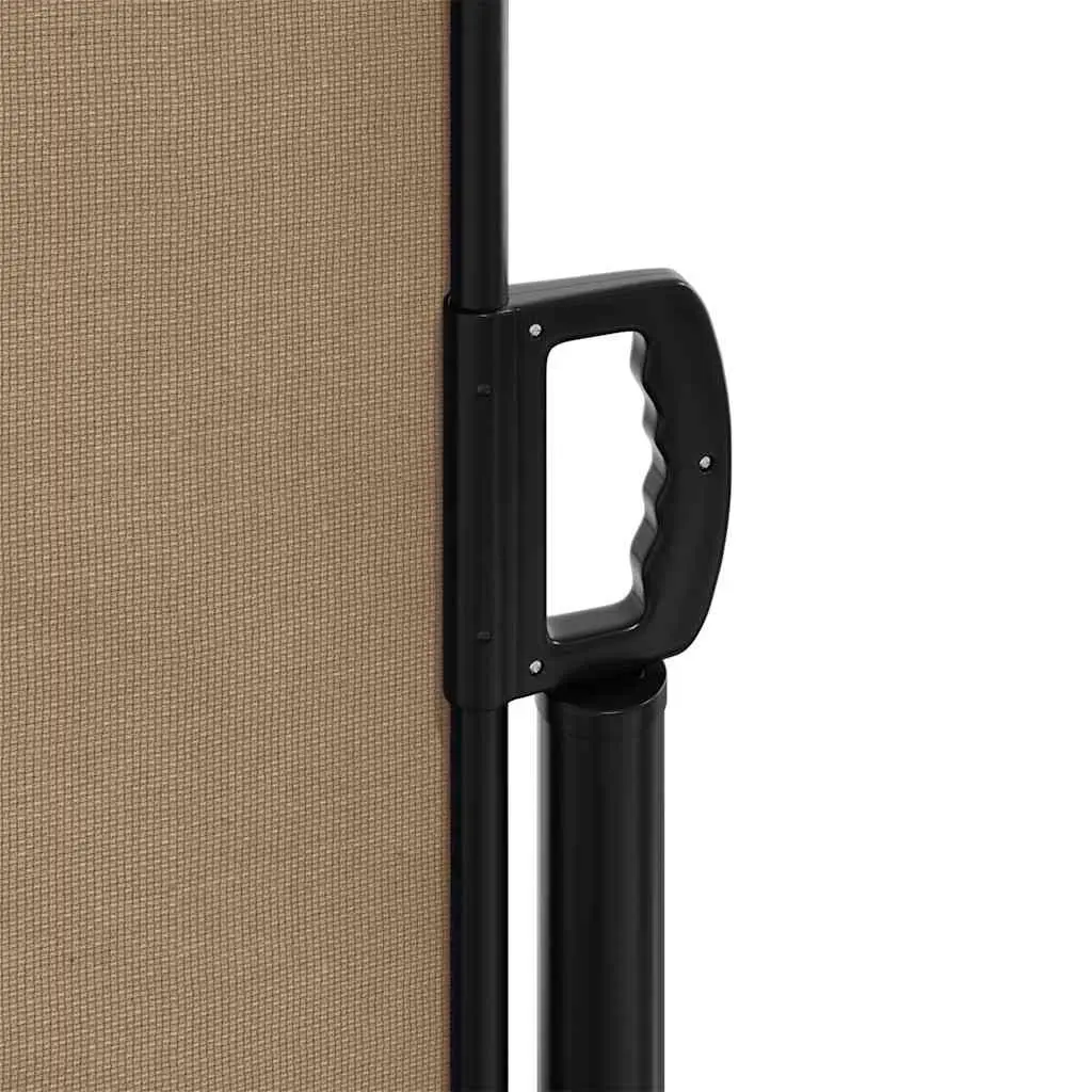 Retractable Side Awning 160x500cm Taupe Privacy Screen for Balcony Terrace Patio
