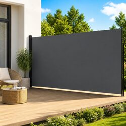 Retractable Side Awning 200x500cm Outdoor Privacy Screen Garden Patio Balcony