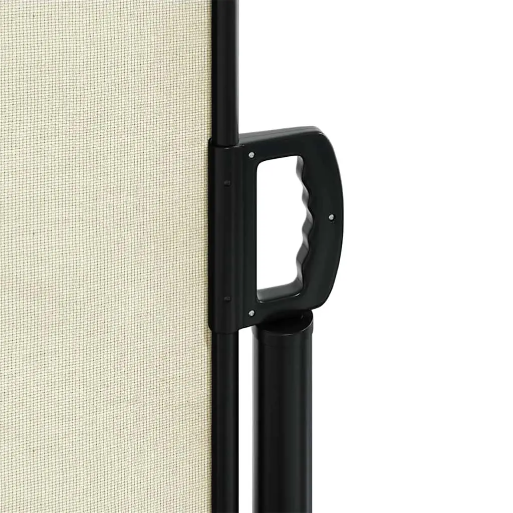 Retractable Side Awning 120x600 cm Cream Patio Balcony Terrace Garden Privacy