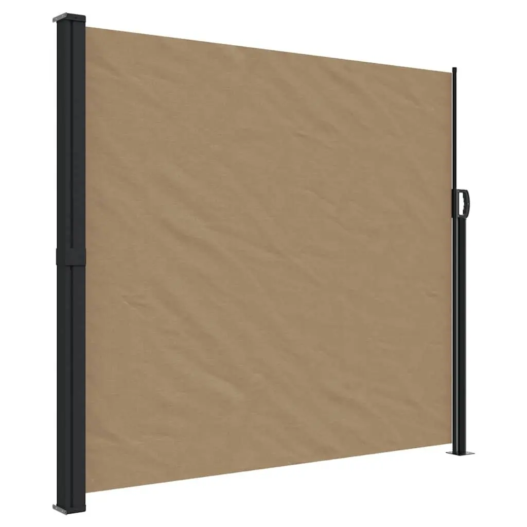 Retractable Side Awning 180 x 600 cm Outdoor Privacy Screen Water and UV Resistant Fabric