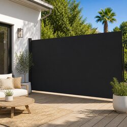 Enhance Your Space with a Black Retractable Awning 200x600cm