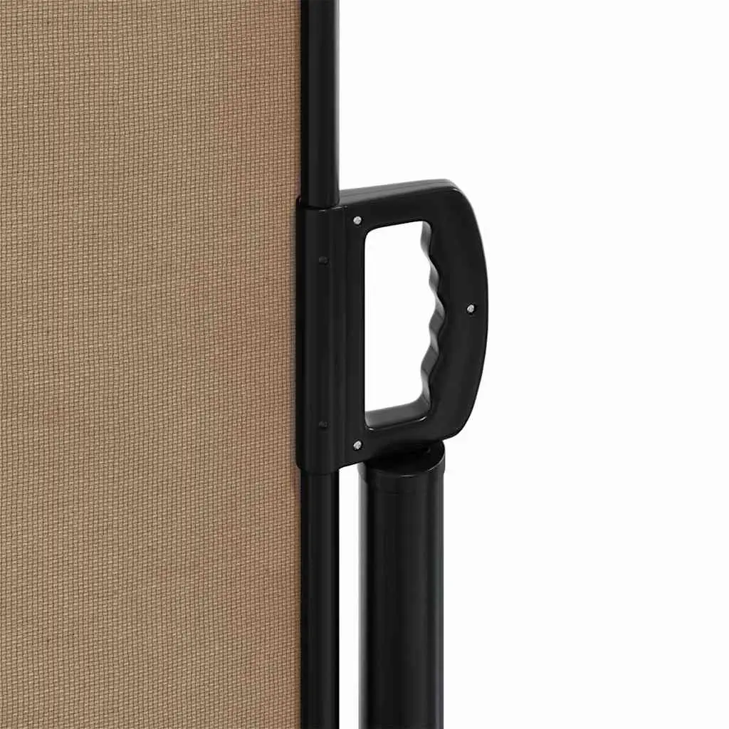 Retractable Side Awning 200 x 600 cm Water and UV Resistant Privacy Screen Taupe